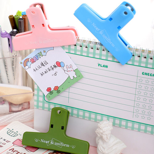 Plastic Magnetic Binder Clips, Student Office Fridge Clips