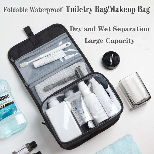 Foldable Waterproof Toiletry Bag Travel Makeup Bag化妆洗漱包