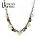 欧美BetJ复古苹果绿三角嵌饰项链 GENUINE CHOICE