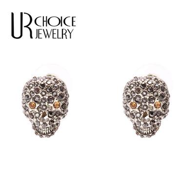 【UR CHOICE】GENUINE●欧美BetJ哥特风骷髅耳钉