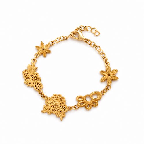 URCHOICE古法镀金蕾丝手链