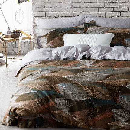 TUCANO 简约时尚臻绒四件套磨毛床单被套秋冬季1.8m床上用品套件