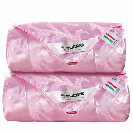 七好啄木鸟优质桑蚕丝被空调被夏凉被子春秋四季被芯儿童贡缎提花