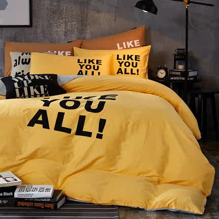 纯棉四件套全棉床品1.8m床上用品夏季被套床单1.2m三件套1.5米