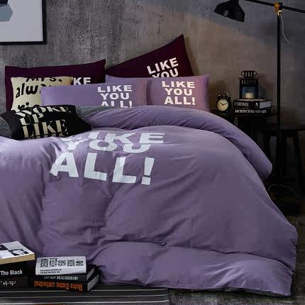 纯棉四件套全棉床品1.8m床上用品夏季被套床单1.2m三件套1.5米