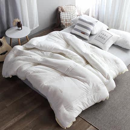 七好啄木鸟 大豆纤维被子被芯加厚保暖水洗棉冬被全棉春秋被双人