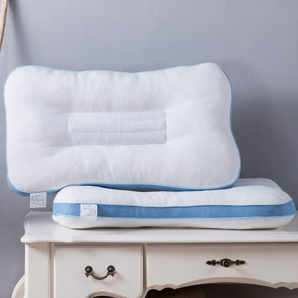 一对装】七好啄木鸟全棉针织决明子枕头枕芯学生单双成人护颈椎枕