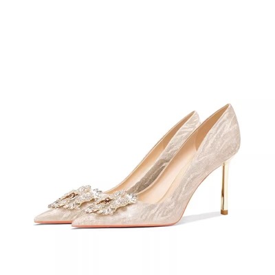 新娘鞋高级感大码高跟鞋不累脚