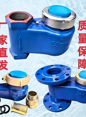 立式上进下出水表立式竖装水表下进上出冷水表DN50 65 80 100国标