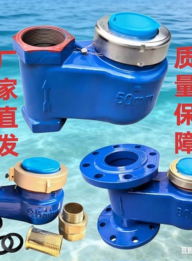 立式上进下出水表立式竖装水表下进上出冷水表DN50 65 80 100国标