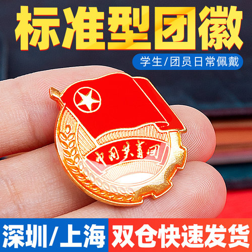团徽2024标准型正版青年中国学校初中学生团员徽章别针式磁扣大磁铁磁吸批发胸针扣加厚新监制标准款2cm团徽 - 封面