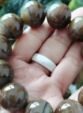 收藏臻品天然玛瑙手串新品阜新本地料男款手链大珠子蛇年大吉特价