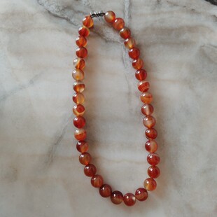 网红蛇年热销阜新本地原色玛瑙项链儿童颈链男女宝宝儿童生日礼物