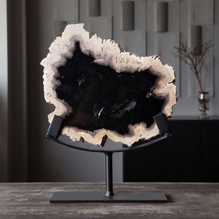 天然木化石摆件客厅玄关切片装饰品创意家居装饰品办公室桌面礼品