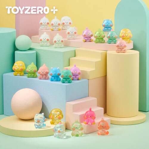 TOYZEROPLUS吃货恐龙盲盒小恐龙盲袋萌粒摆件公仔玩具女生礼物