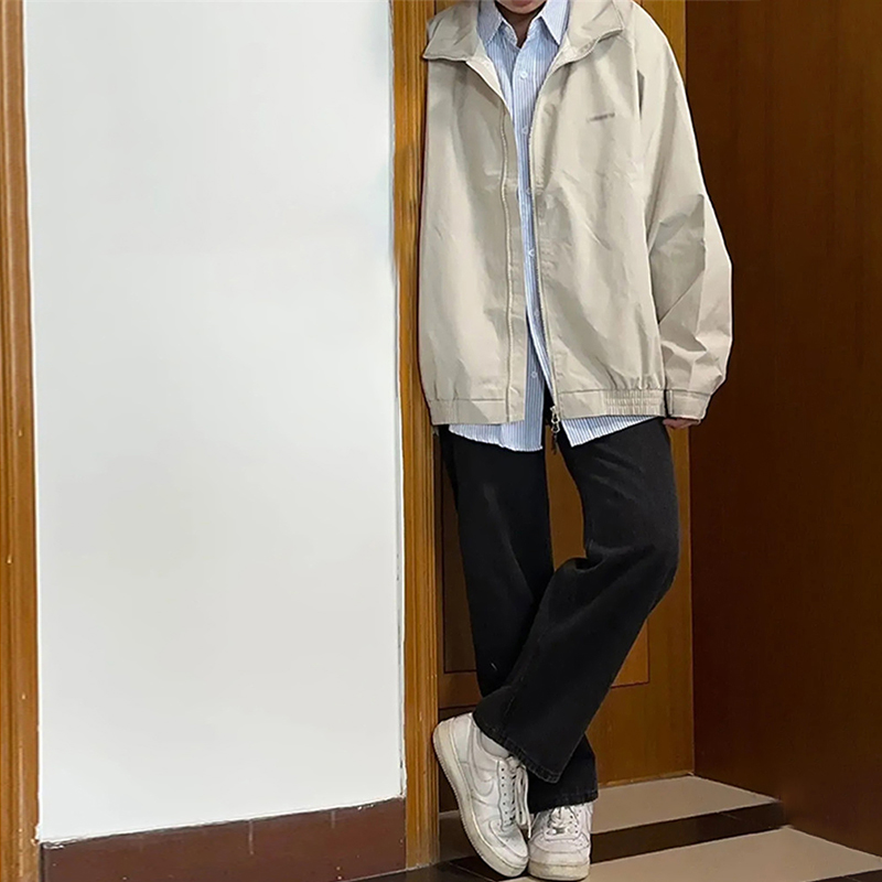 夹克外套设计感小众棒球服2024年新款春秋美式复古日系工装上衣女