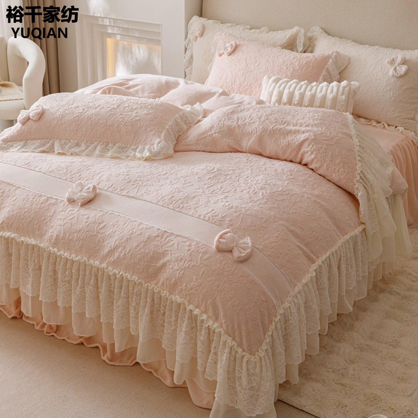 轻奢高级感冬季牛奶绒四件套加厚双面绒2026新款主卧室珊瑚绒床品