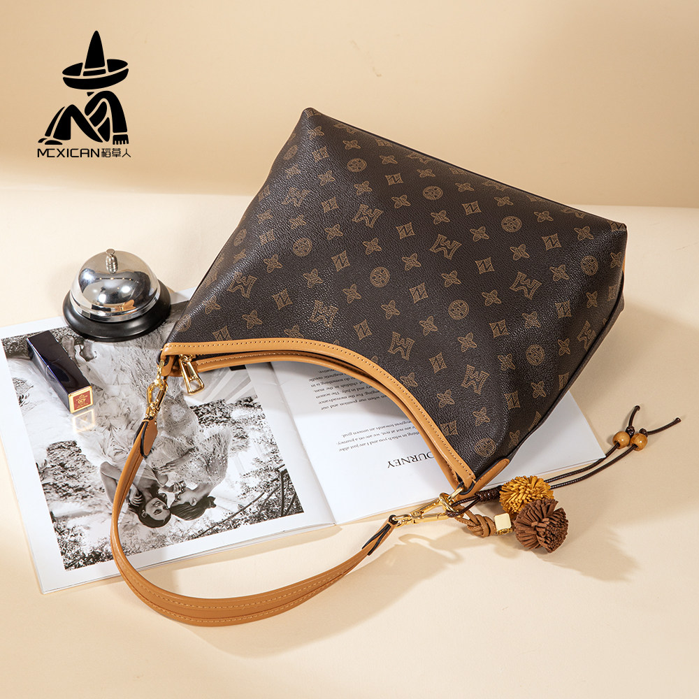 稻草人女包2025新款时尚老花托特包大容量斜挎单肩腋下包通勤女包,箱包皮具/热销女包/男包,通用款女包,淘宝优惠券,粉丝福利购,淘宝优惠卷