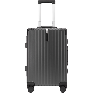 稻草人新款铝框拉杆行李箱20寸男登机女密码箱24寸学生静音万向轮