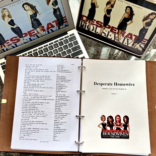 【绝望主妇Desperate Housewive】中英文双语英文笔记本话页夹A4