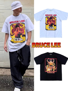 Brucelee李小龍纯棉经典百搭滑板宽松中国风街头hiphop男女短袖