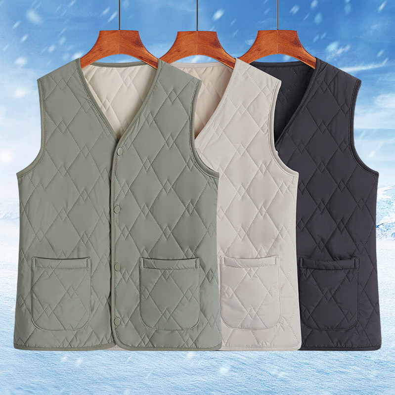 中年爸爸秋冬加厚保暖马甲男女大码宽松显瘦百搭坎肩背心防寒马夹,男装,常规马甲,淘宝优惠券,粉丝福利购,淘宝优惠卷