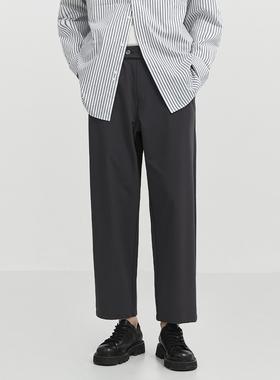 伯jue家 男装2025春夏季新款四面弹力高级感休闲裤男小直筒裤裤子