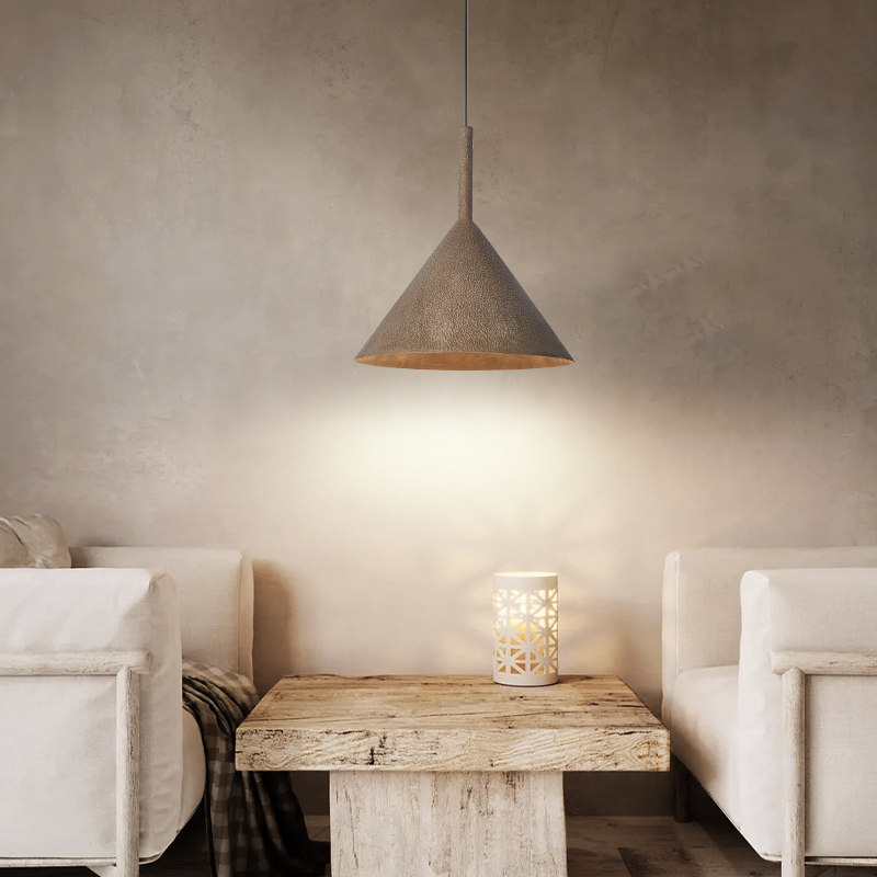 极简展厅日式侘寂风吊灯餐厅灯吧台岛台灯原创手工卧室灯民宿风设