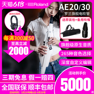 AE30专业电子吹管乐器电萨克斯笛子葫芦丝 Roland罗兰电吹管AE20W