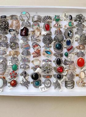 欧美清新蝴蝶爱心镶钻指环