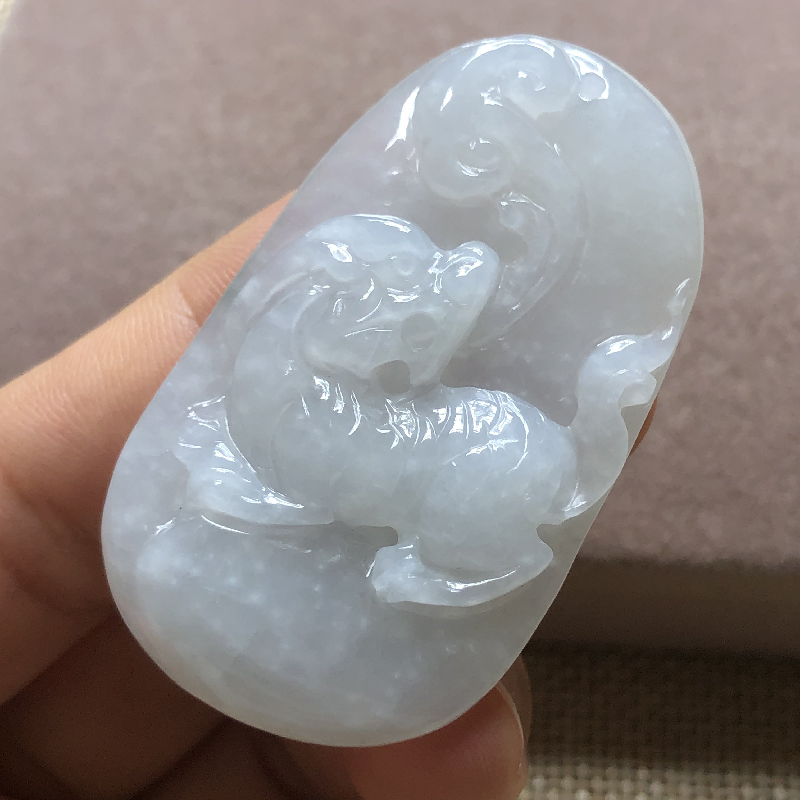 缅甸玉石A货翡翠玉雕玉器文玩冰缅甸翡翠