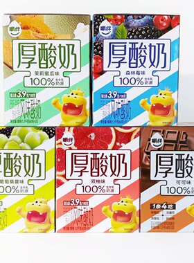 嚼绊厚酸奶双柚可可葡萄桑葚茉莉蜜瓜森林莓发酵风味酸奶早餐零食