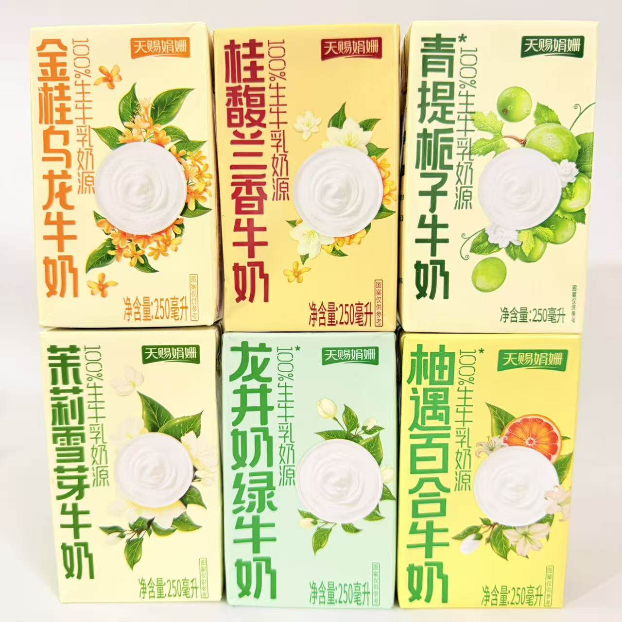 光合天赐娟姗金桂乌龙兰香青提栀子茉莉龙井百合果茶风味牛乳饮料