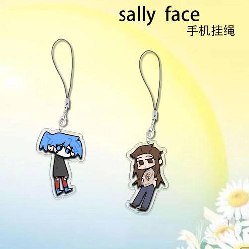 SallyFace同人周边手机链吊坠