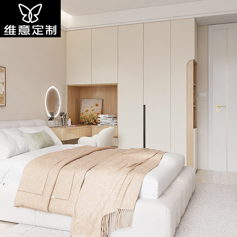 维意定制整体走入式衣柜现代简约卧室衣帽间衣柜橱柜全屋定制