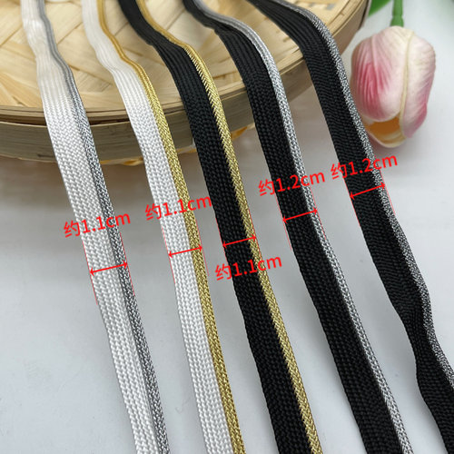 5米价金银丝嵌条子母带边条压边条旗袍装饰带小香风花边手工DIY