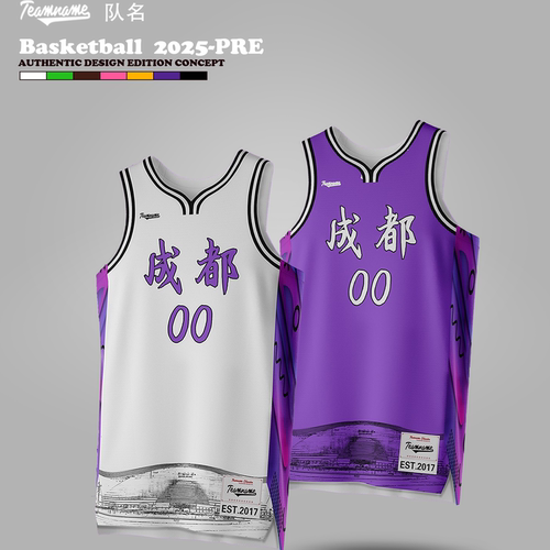 【四川城市系列】Teamname品牌定制比赛队服篮球服运动休闲款背心