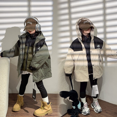 男女童三合一冲锋衣90白鹅绒服