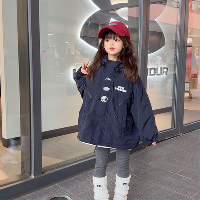 25冬季刺绣加棉外套中大童