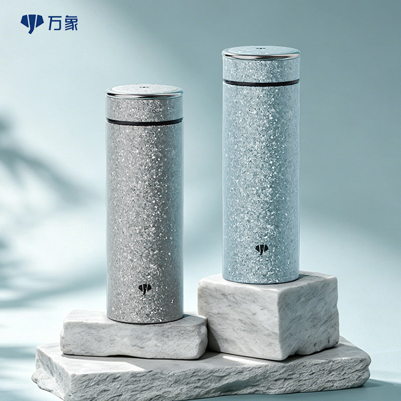 万象纯钛保温杯男高档车载钛水杯焖泡茶水分离杯商务送礼便携钛杯图片