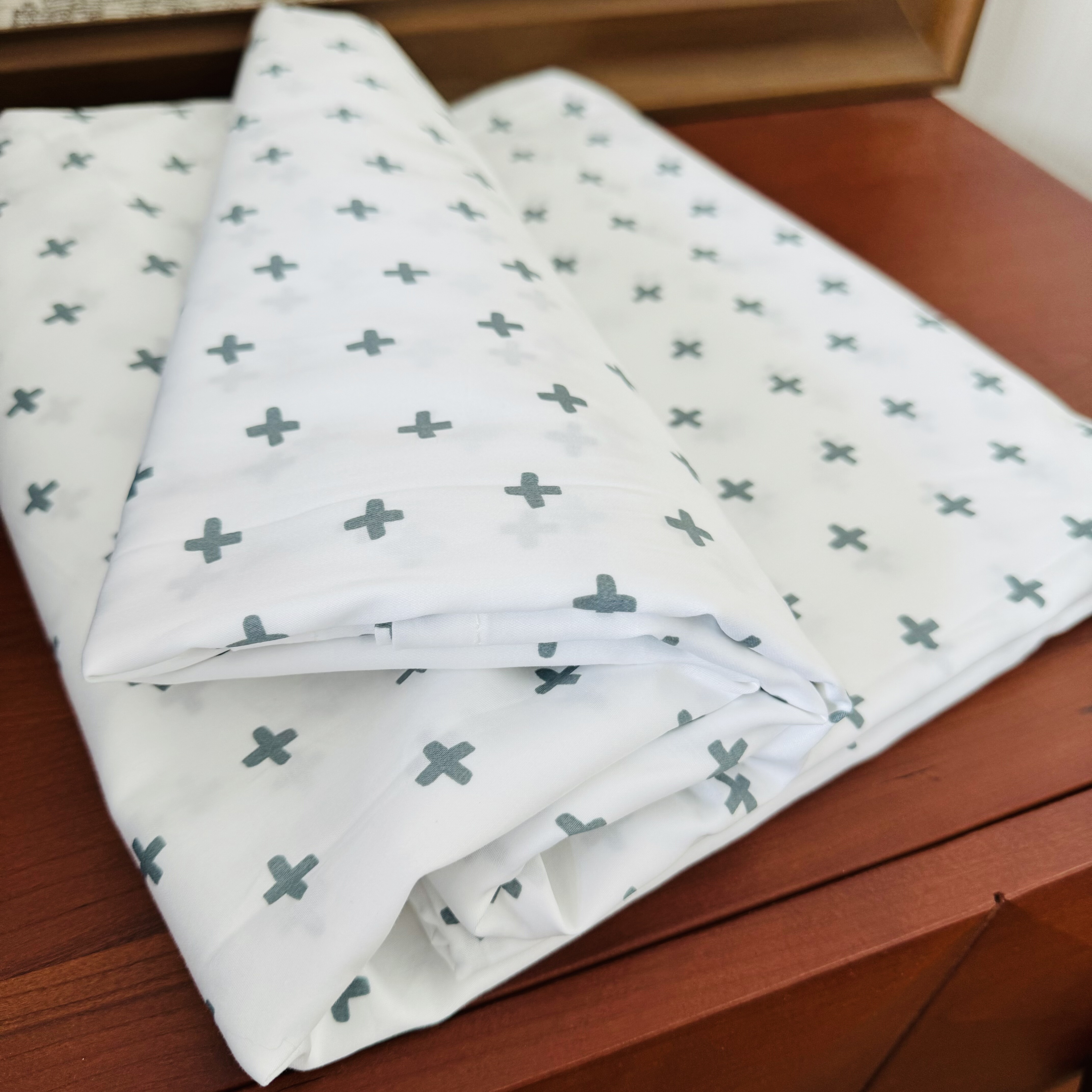 外贸出口80支纯棉贡缎埃及棉双人床单枕套单品可配三件套全棉素雅