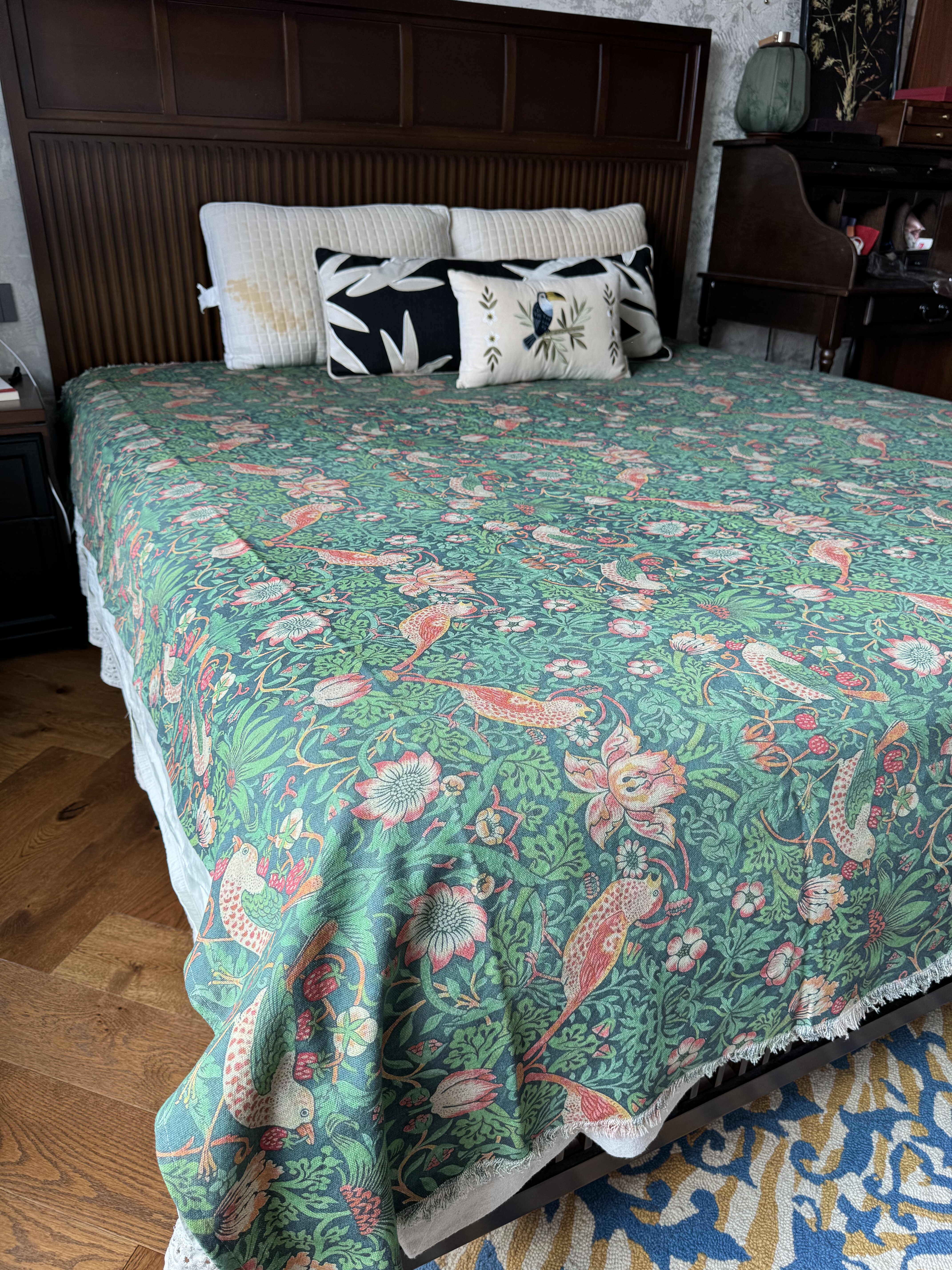 外贸出口加厚亚麻汗麻双人床单厚实凉爽透气流苏毯子沙发巾盖毯