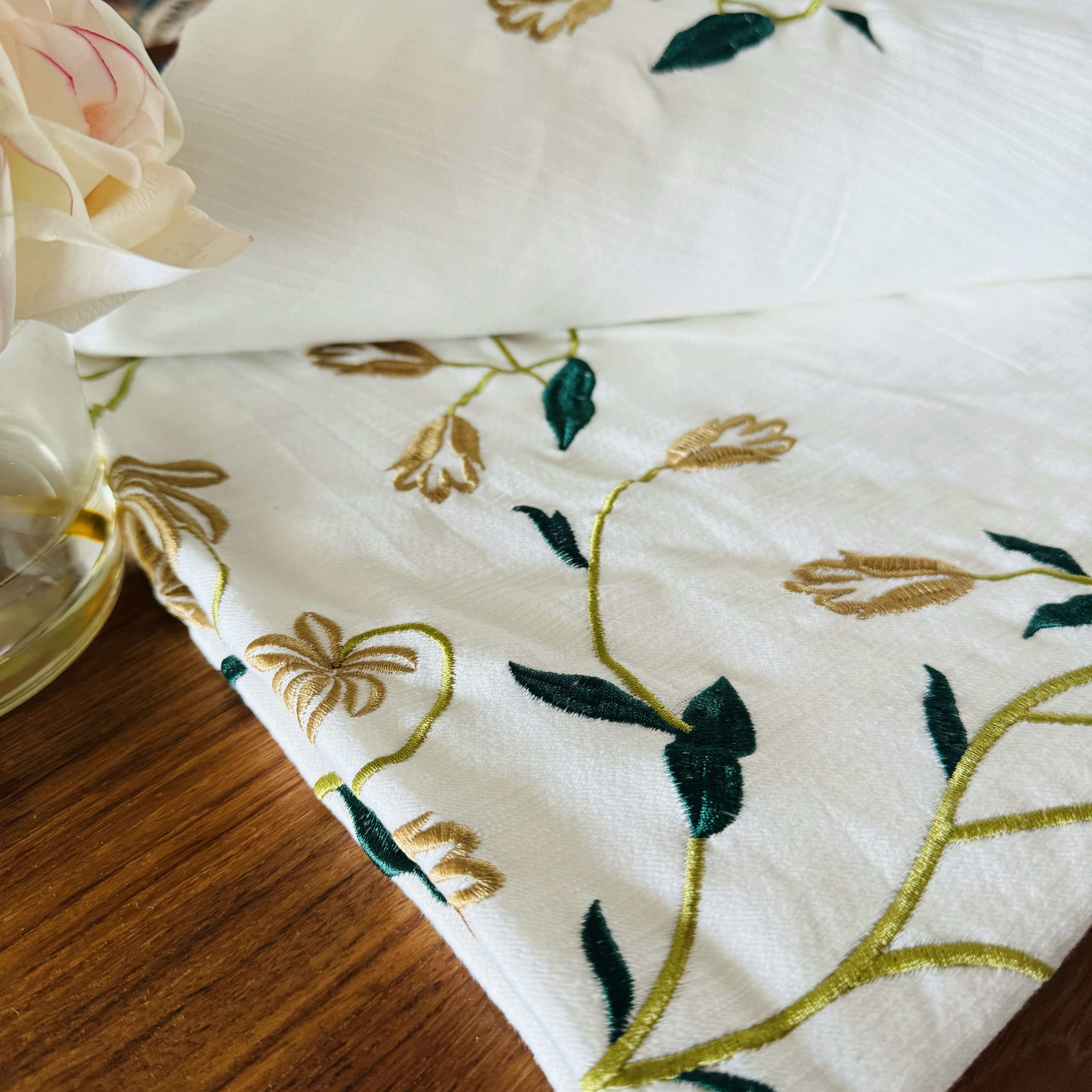 外贸出口加厚纯棉提花重工刺绣双人床单全棉欧美简约大气床品单件