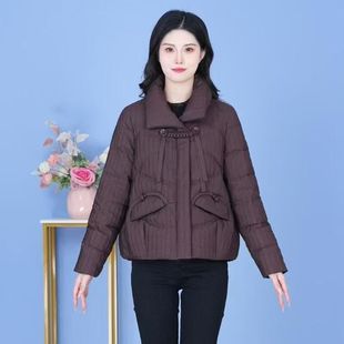 高端轻奢羽绒棉服女短款2025冬季新款棉衣小个子时尚气质棉袄外套