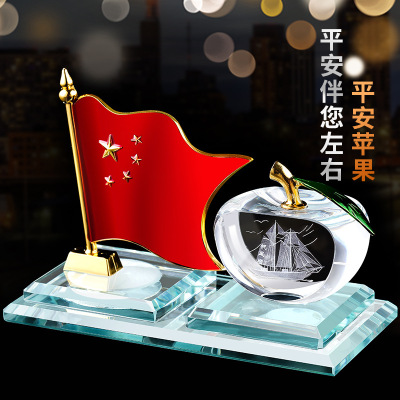 五星红旗创意摆件中控台车载香水香薰汽车内饰品高级感2025年新款