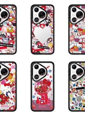 CASEOOTD可爱kitty猫凯蒂猫适用于华为pura80pro手机壳50周年KT猫华为PURA70/80/pro防摔壳pura80ultra/70pro