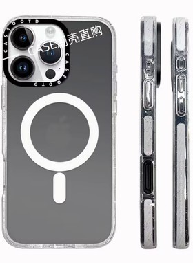 CASE手机壳纯色简约磁吸iphone16promax手机壳磁吸防摔16pro/15promax透明MagSafe14网红潮牌13手机壳12硬壳
