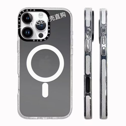 CASE手机壳纯色简约磁吸iphone16promax手机壳磁吸防摔16pro/15promax透明MagSafe14网红潮牌13手机壳12硬壳