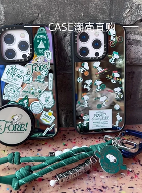 CASE史努比PEANUTS乡村俱乐部适用于iPhone17promax手机壳磁吸苹果17/16/15/14/pro/plus防摔保护壳卡通13/12