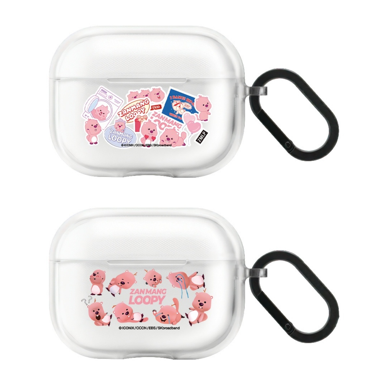 CASE小海狸Loopy适用于AirPods 4/pro/pro2/3代耳机壳透明套AirPods pro2/4代无线蓝牙套1代耳机保护套2代pro